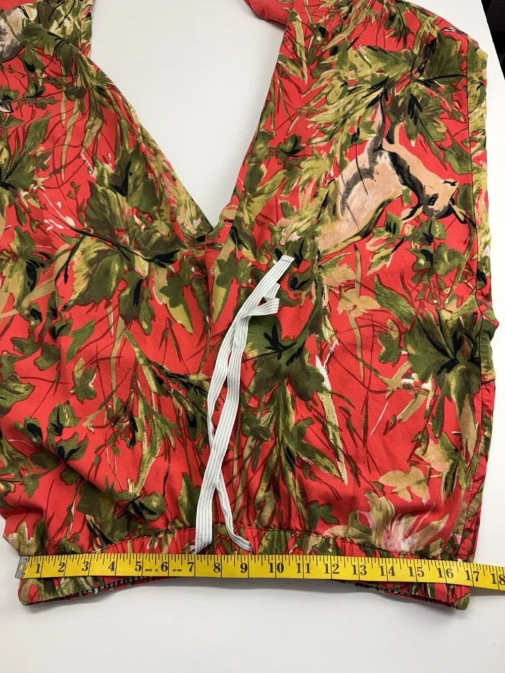Lilka Anthropologie Pajama Bottom Pants Doting Deer Red Flannel 34 X 29